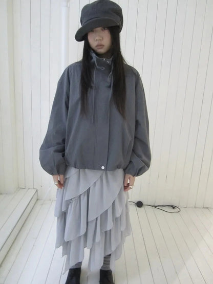 ang project Utility Zipper Jacket With Adjustable Hood Jacket