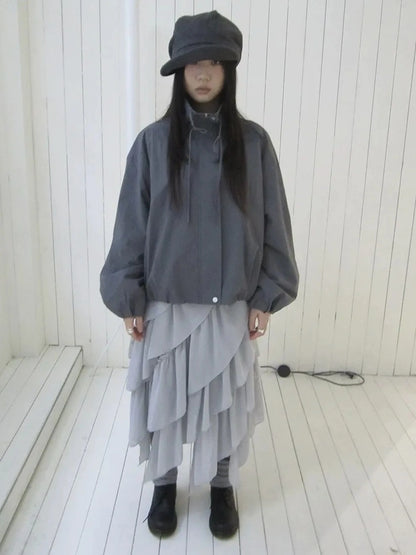 ang project Utility Zipper Jacket With Adjustable Hood Jacket