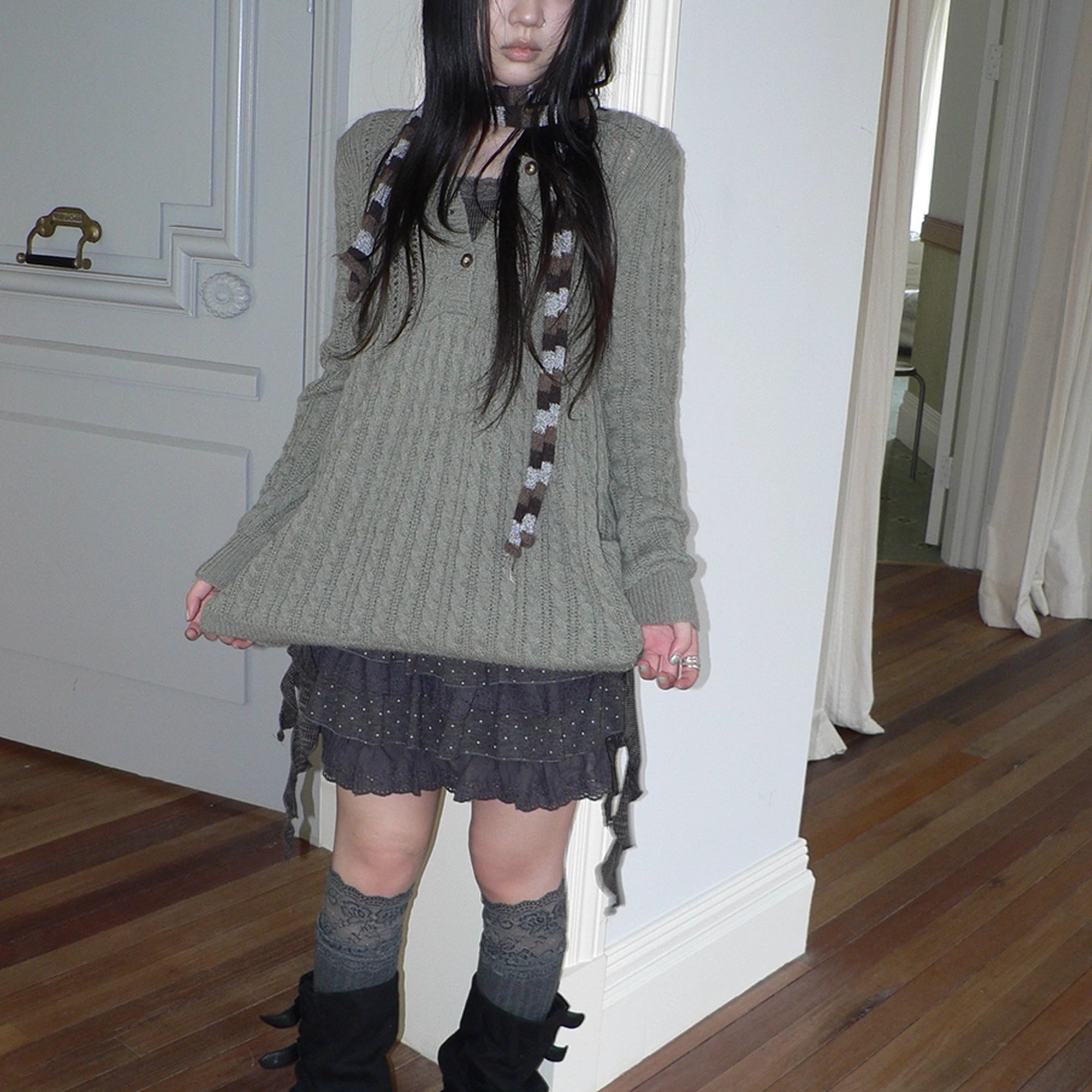 ang_project_V-Neck_Button-Detail_Loose_Fit_Crochet_Knit_Sweater_MISSTT