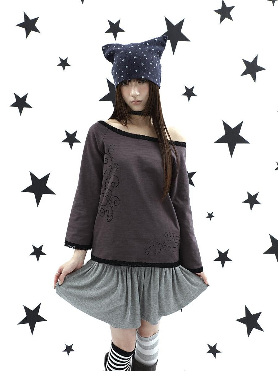 ang project Vine Print Lace Splice Convertible Women&