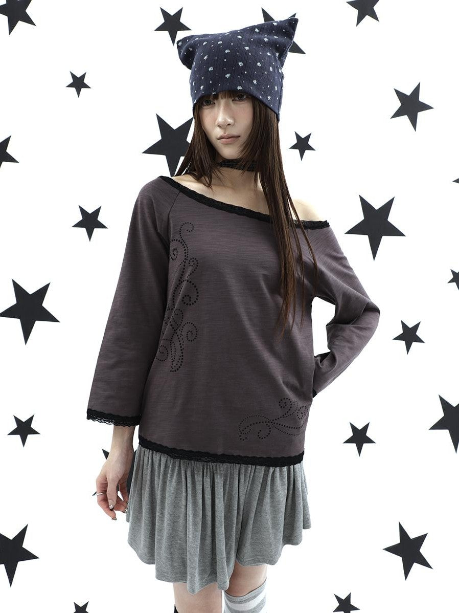 ang project Vine Print Lace Splice Convertible Women&
