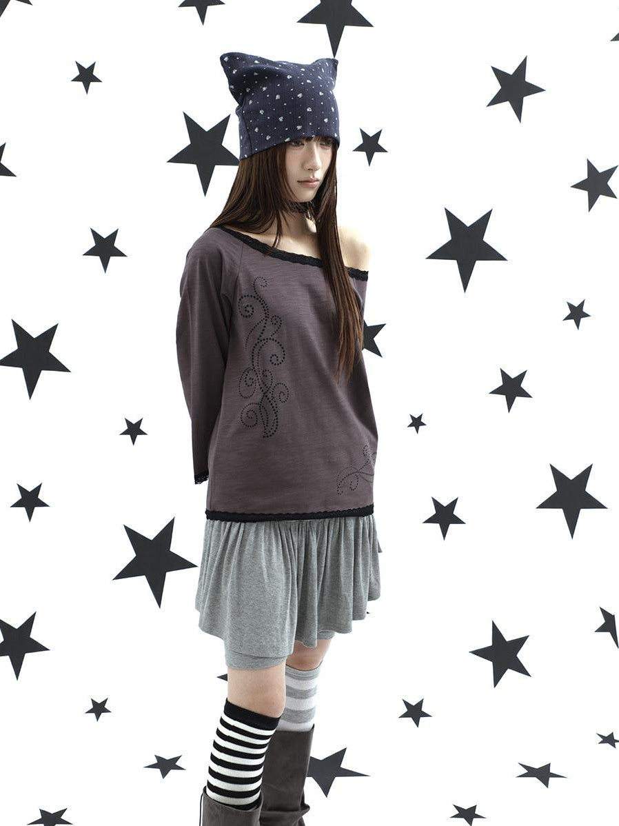 ang project Vine Print Lace Splice Convertible Women&