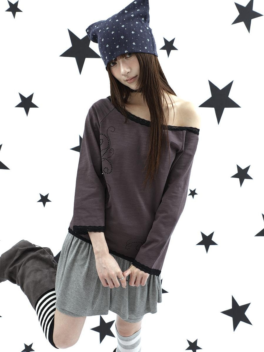 ang project Vine Print Lace Splice Convertible Women&