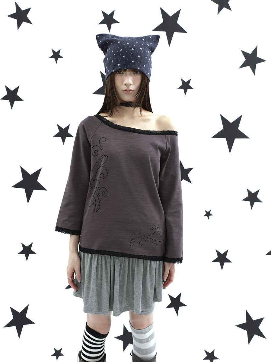 ang project Vine Print Lace Splice Convertible Women&