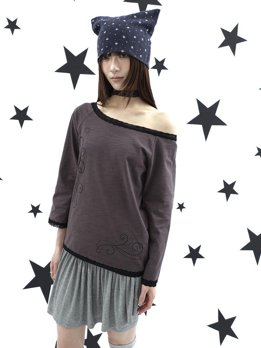 ang project Vine Print Lace Splice Convertible Women&