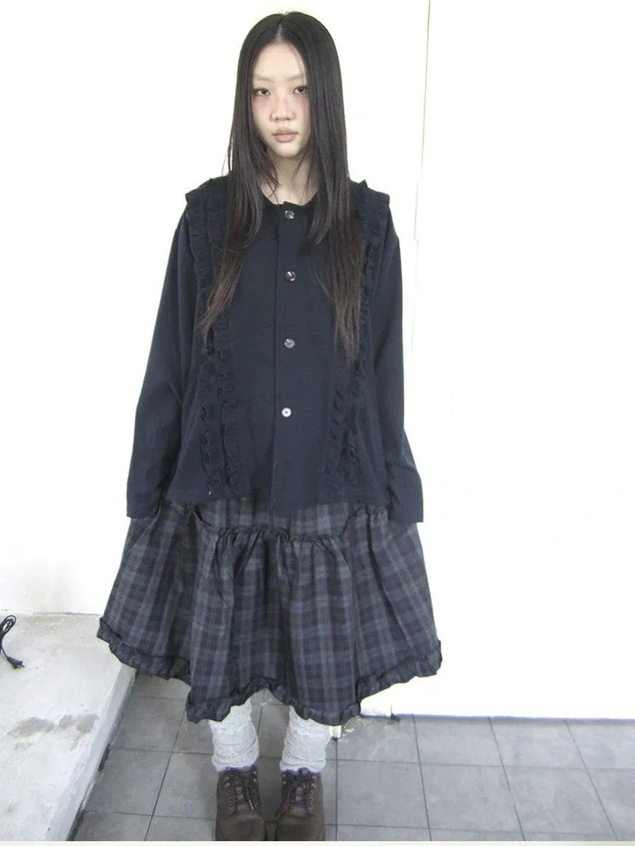 ang project Vintage Autumn Notched Collar Single Breasted Wool Coat Jacket