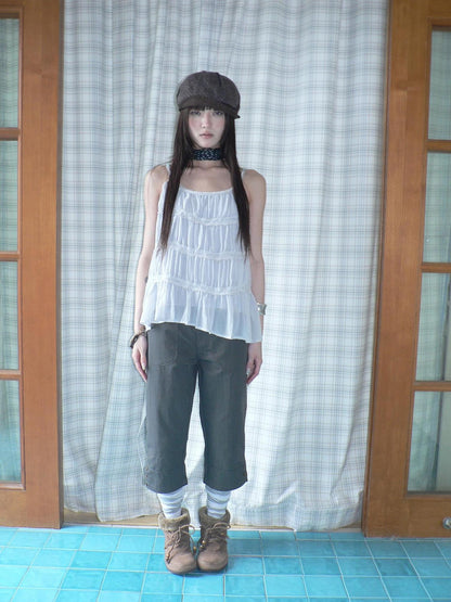 ang project Vintage Ballet Pleated Lace Panel Women&