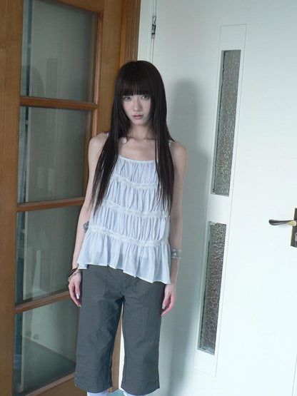ang project Vintage Ballet Pleated Lace Panel Women&