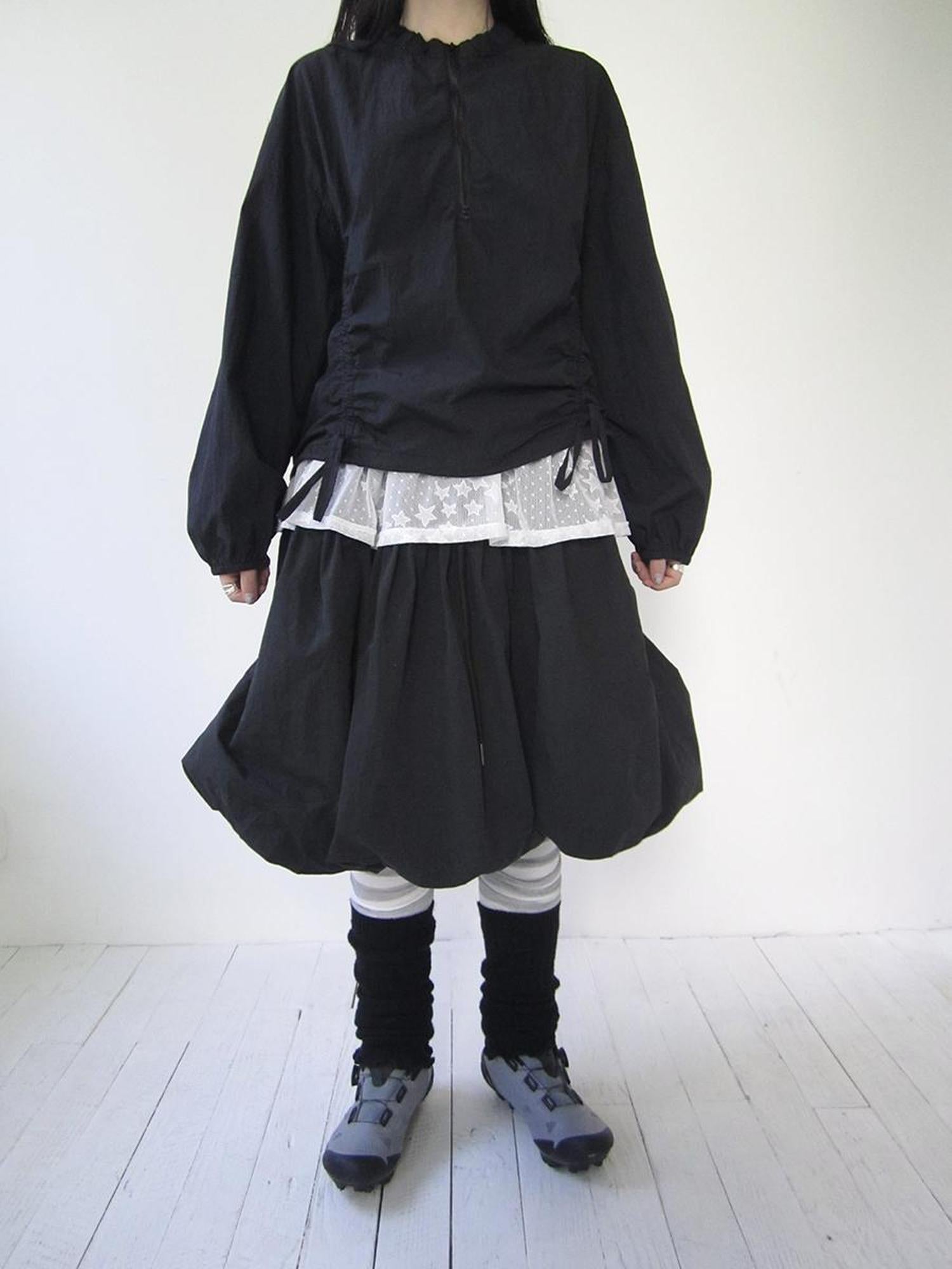 Vintage Puffrock mit Schleife in der Taille 