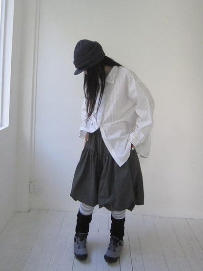 Vintage Puffrock mit Schleife in der Taille 