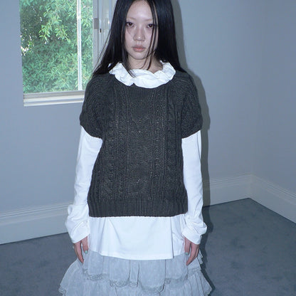 ang_project_Vintage_Cable_Knit_Short_Sleeve_Crop_Top_MISSTT