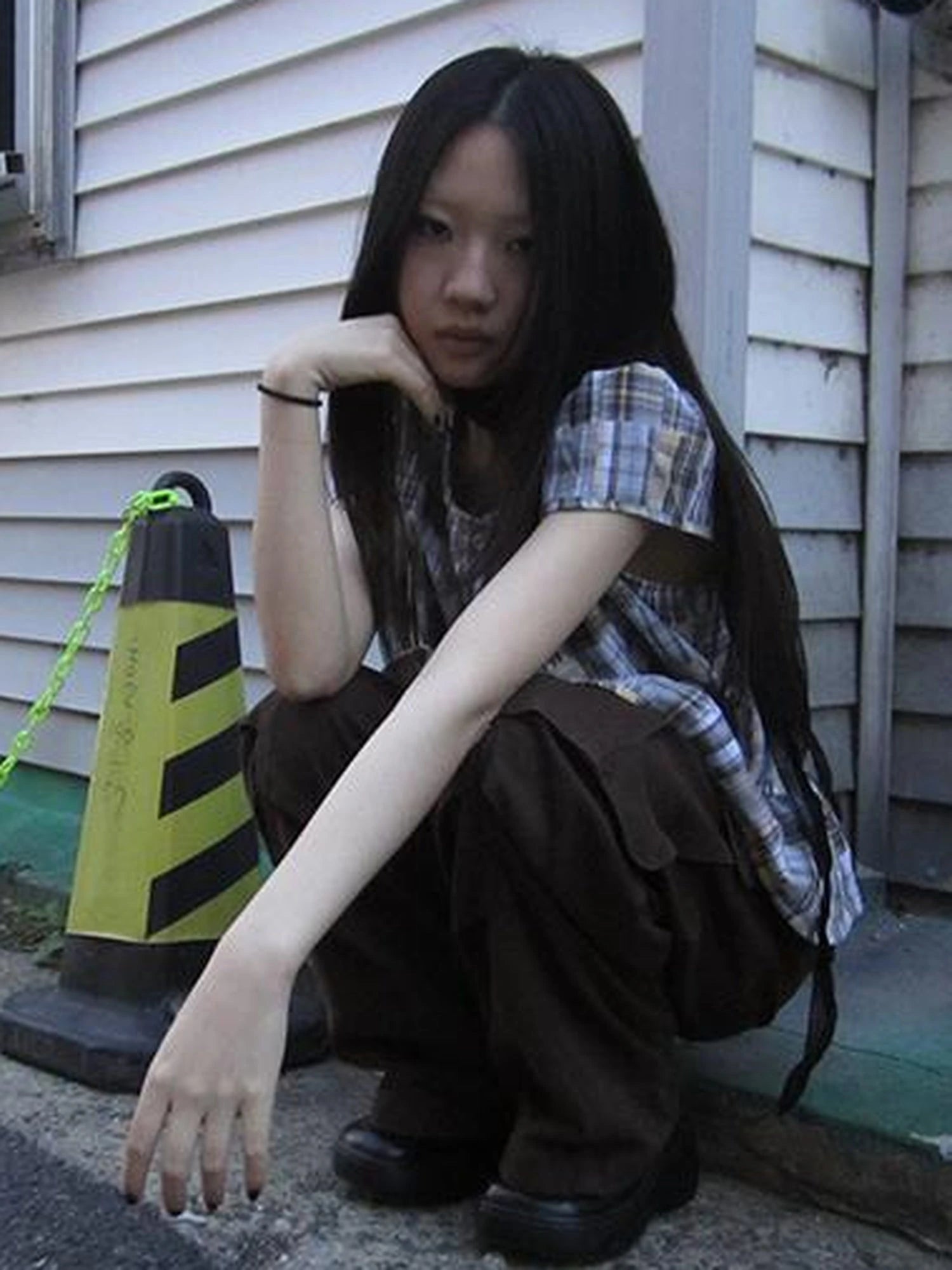 Vintage Checkered Patchwork Quarter Inch Socket Wrench Sleeve Top