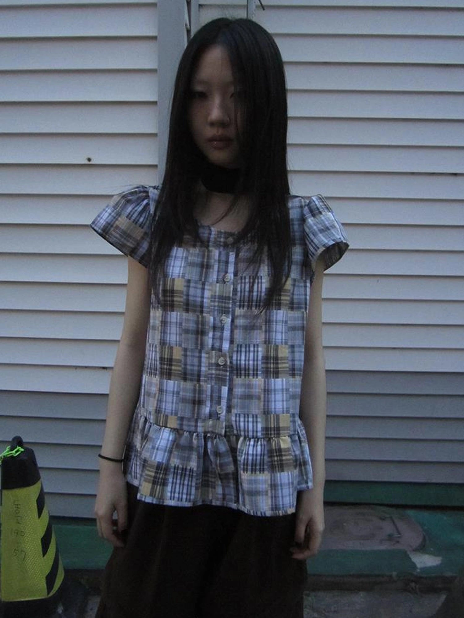 Vintage Checkered Patchwork Quarter Inch Socket Wrench Sleeve Top