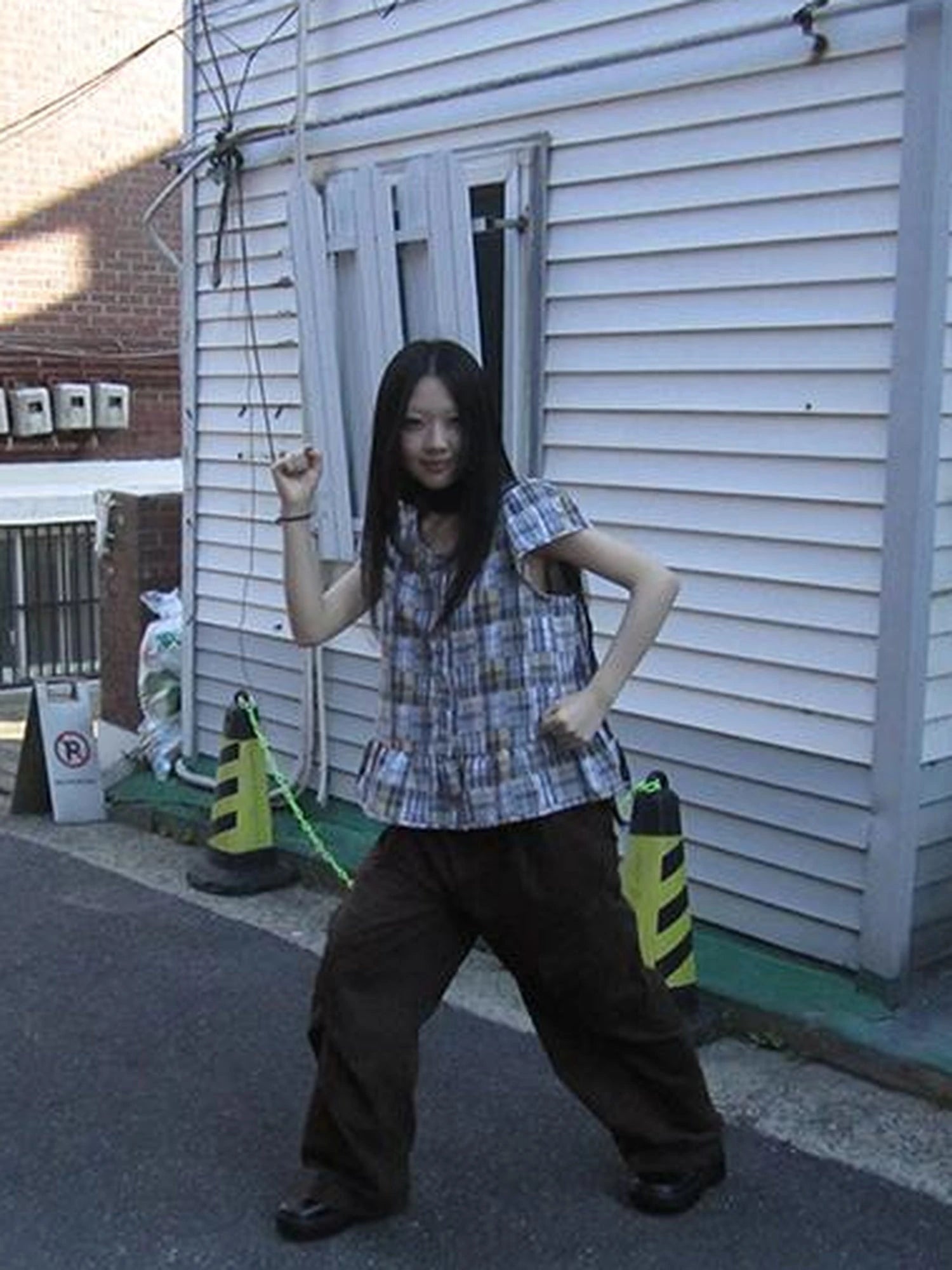 Vintage Checkered Patchwork Quarter Inch Socket Wrench Sleeve Top