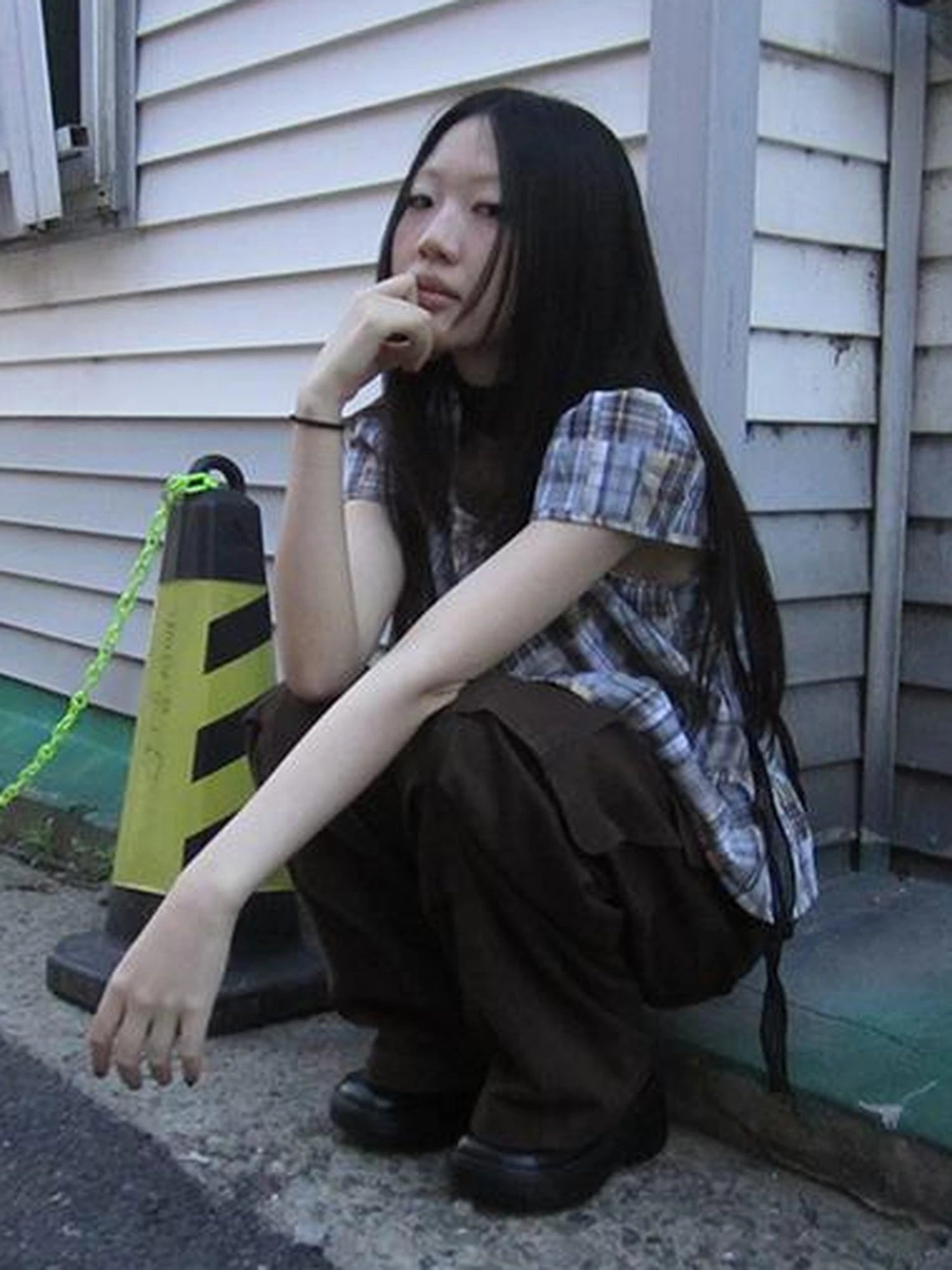 Vintage Checkered Patchwork Quarter Inch Socket Wrench Sleeve Top