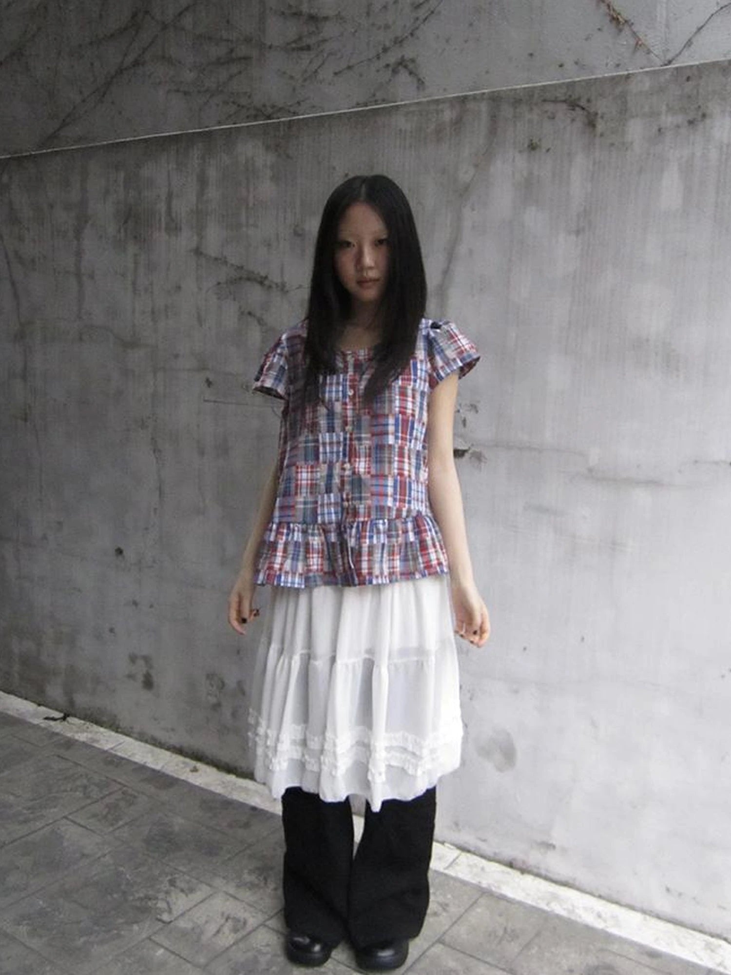 Vintage Checkered Patchwork Quarter Inch Socket Wrench Sleeve Top