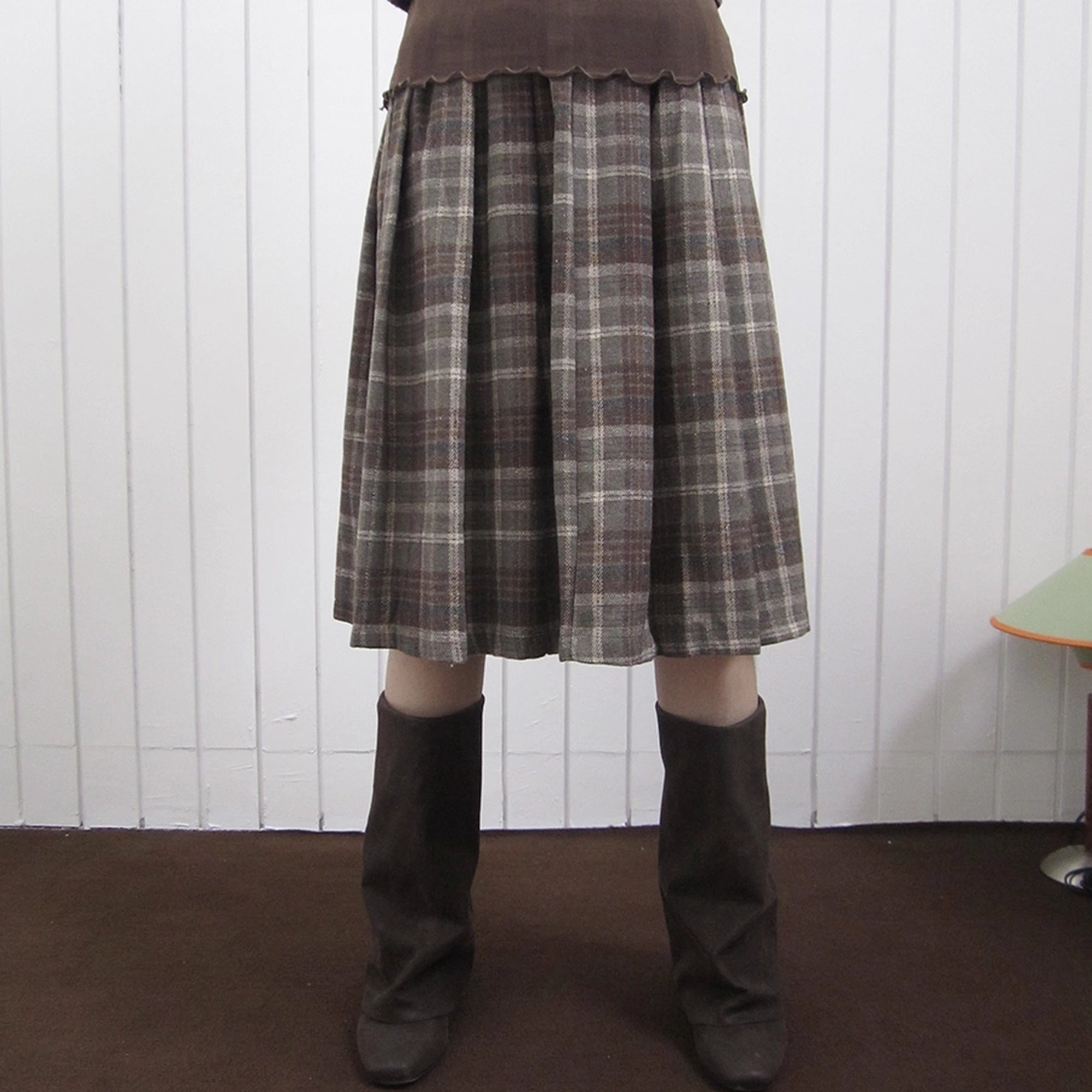 ang_project_Vintage_Checkered_Pleated_Wool_Skirt_MISSTT