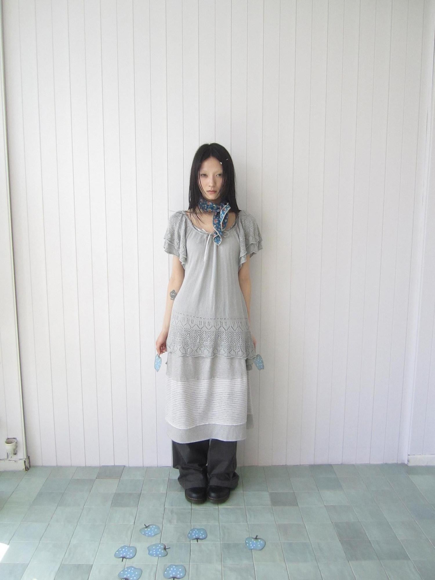 ang project Vintage Contrast Stripe Patchwork Women&