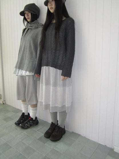 ang project Vintage Contrast Stripe Patchwork Women&