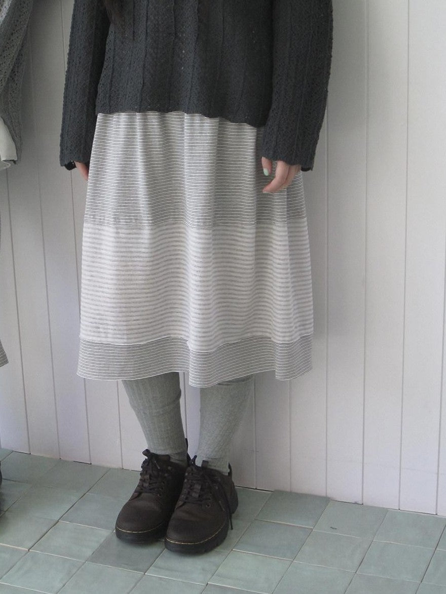 ang project Vintage Contrast Stripe Patchwork Women&