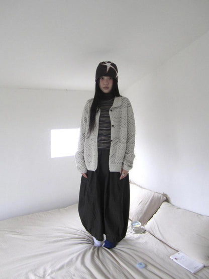 ang project Vintage Crochet Knit Cardigan Cardigan