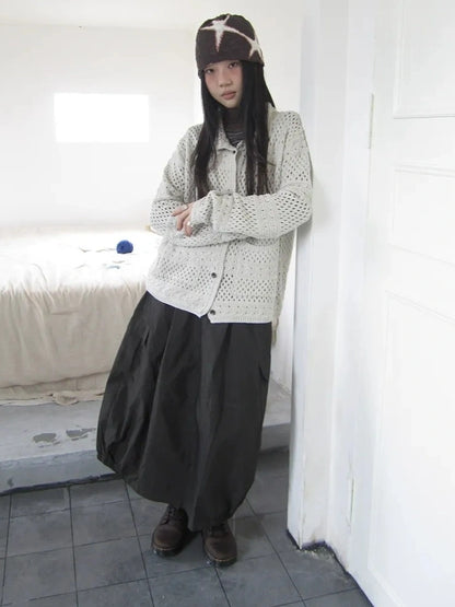 ang project Vintage Crochet Knit Cardigan Cardigan