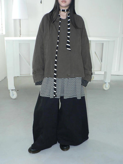 ang project Vintage Double Breasted Cropped Work Jacket Jacket