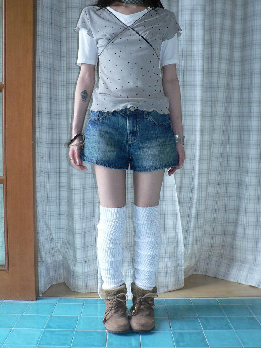 ang project Vintage Faded Distressed Stonewash Slimming Low Rise Women&