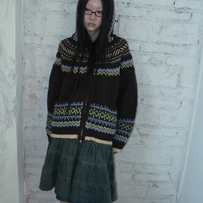 ang_project_Vintage_Fair_Isle_Zip_Up_Hooded_Cardigan_MISSTT