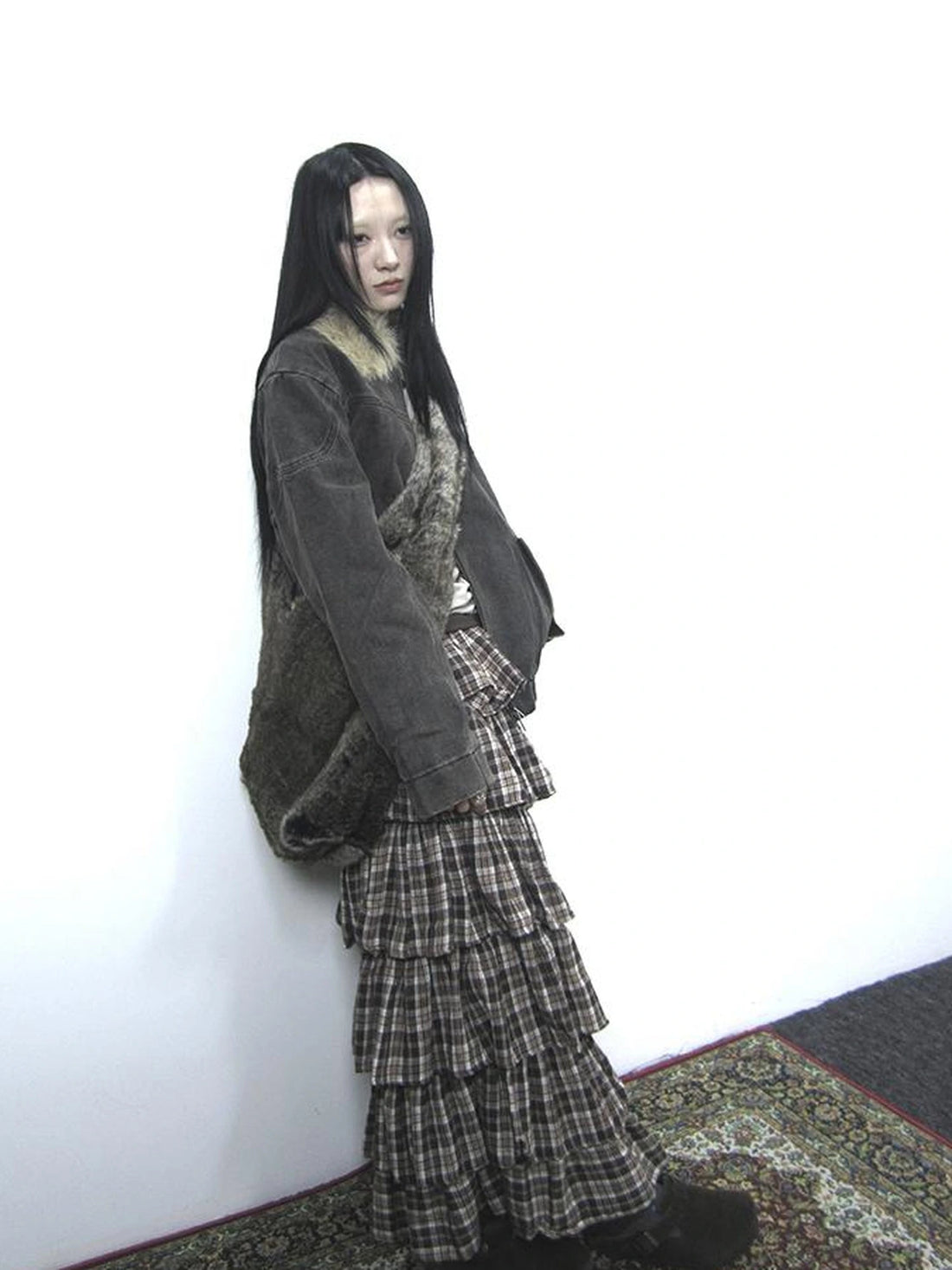 Vintage Faux Fur Shoulder Bag Large Capacity Fluffy Crossbody