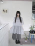 ang project Vintage Floral Print Round Neck A Line Loose Women&