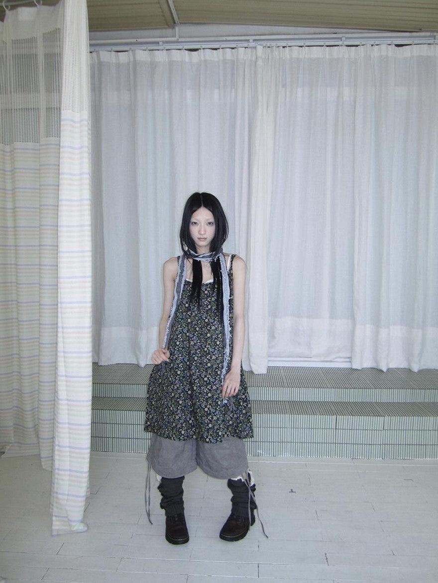 ang project Vintage Floral Sleeveless Layered Loose A Line Women&