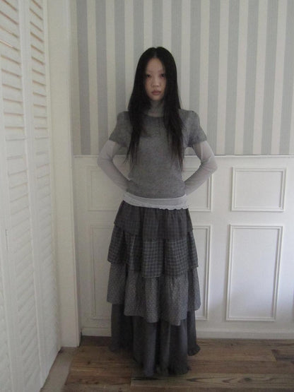 ang project Vintage Hollow Out Button Knit Women&