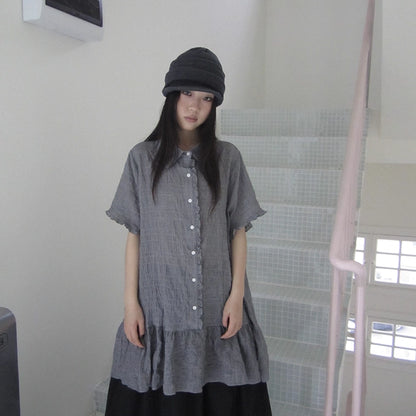 ang_project_Vintage_Houndstooth_Collar_Shirt_Dress_MISSTT