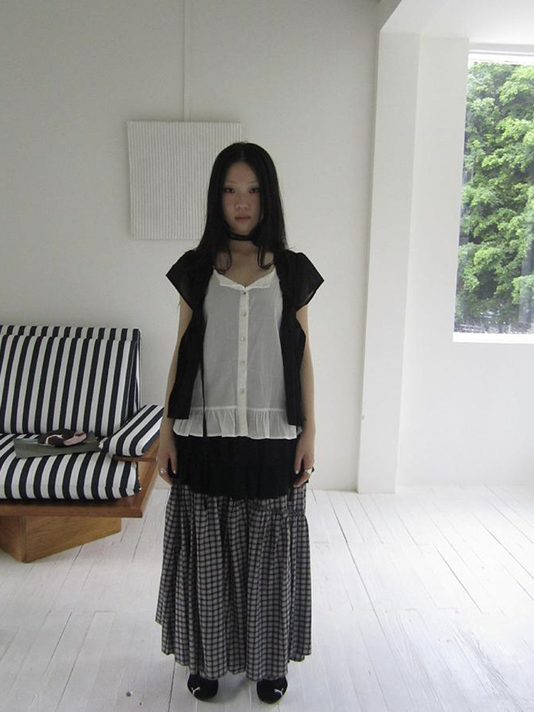 ang project Vintage Inspired Two Tone Short Sleeve Shirt