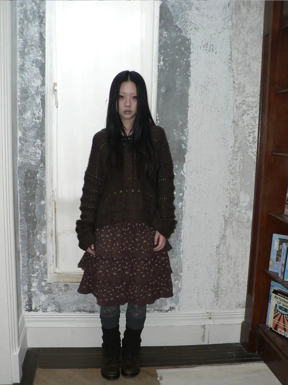 ang project Vintage Lace Crochet Hooded Crop Sweater Cardigan