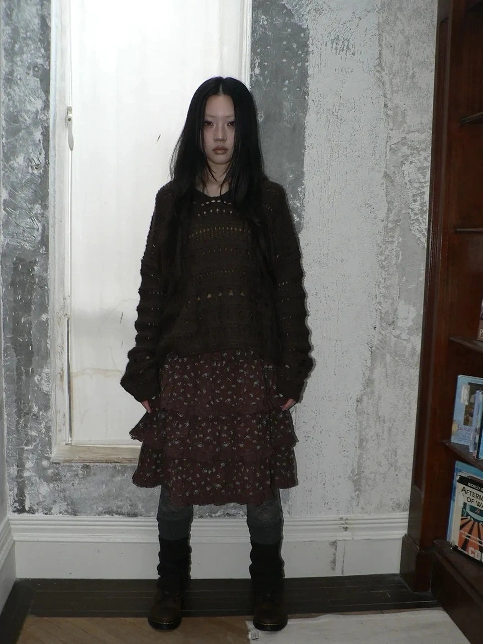 ang project Vintage Lace Crochet Hooded Crop Sweater Cardigan