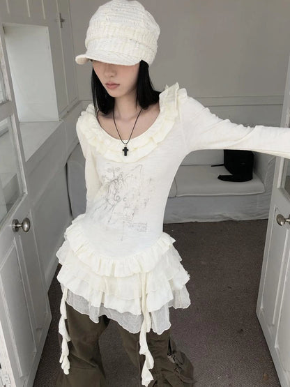 Vintage Lace Up Wide Leg Cargo Pants