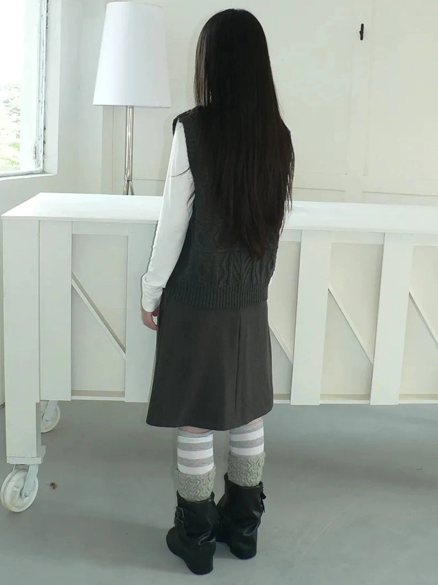 ang project Vintage Lapel Layering Cropped Vest Vest