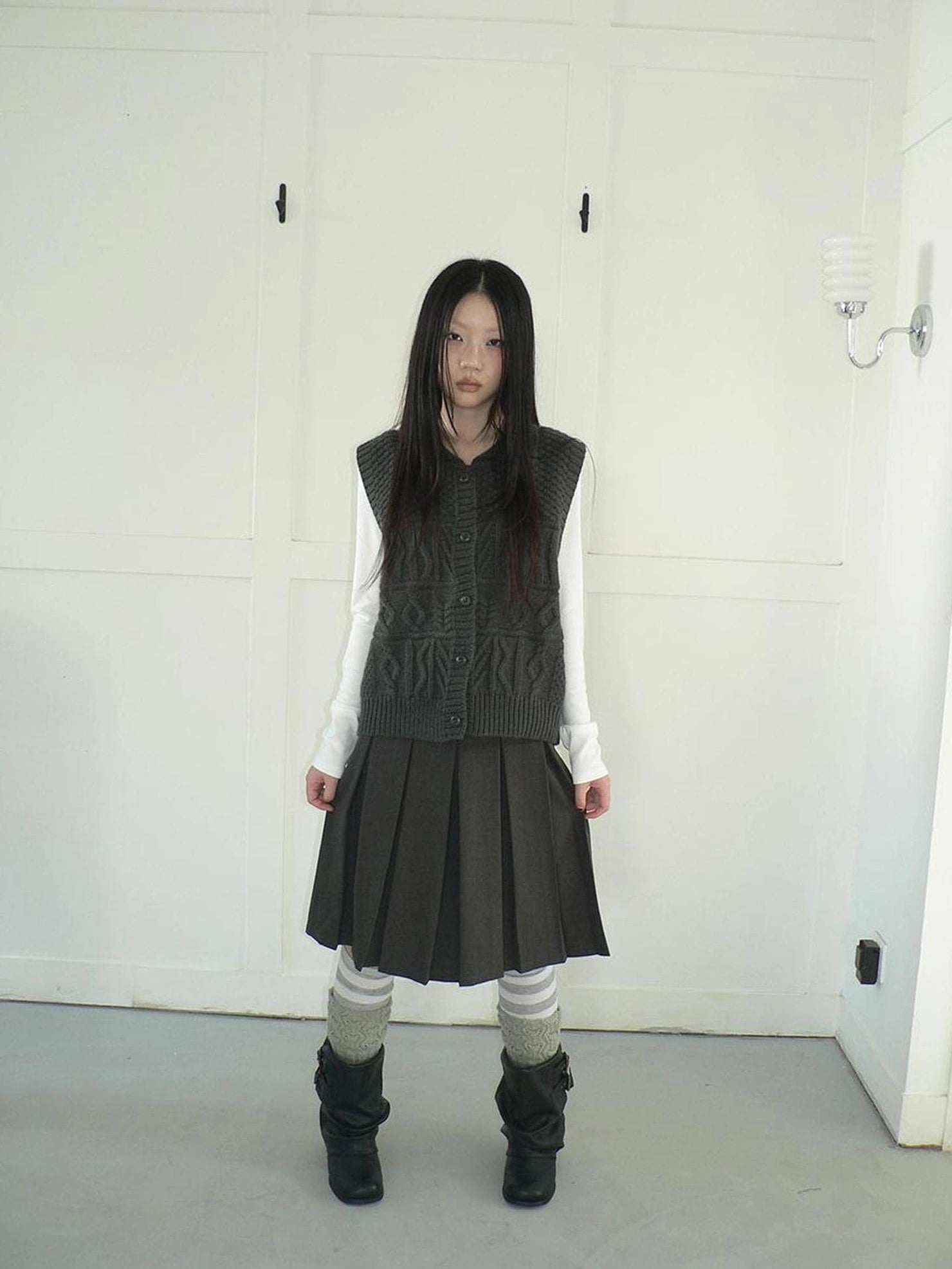 ang project Vintage Lapel Layering Cropped Vest Vest