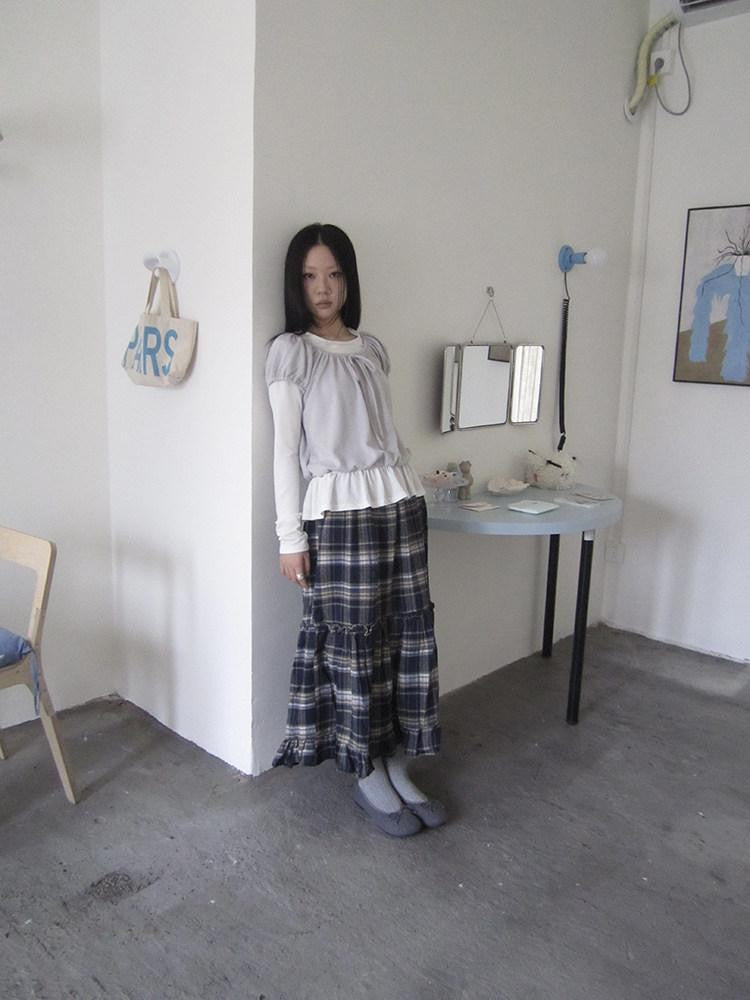 ang project Vintage Layered Tie Waist Solid Two Piece Women&