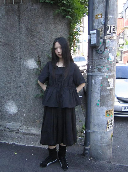 Vintage Lightweight Ruffle Bloom Skirt