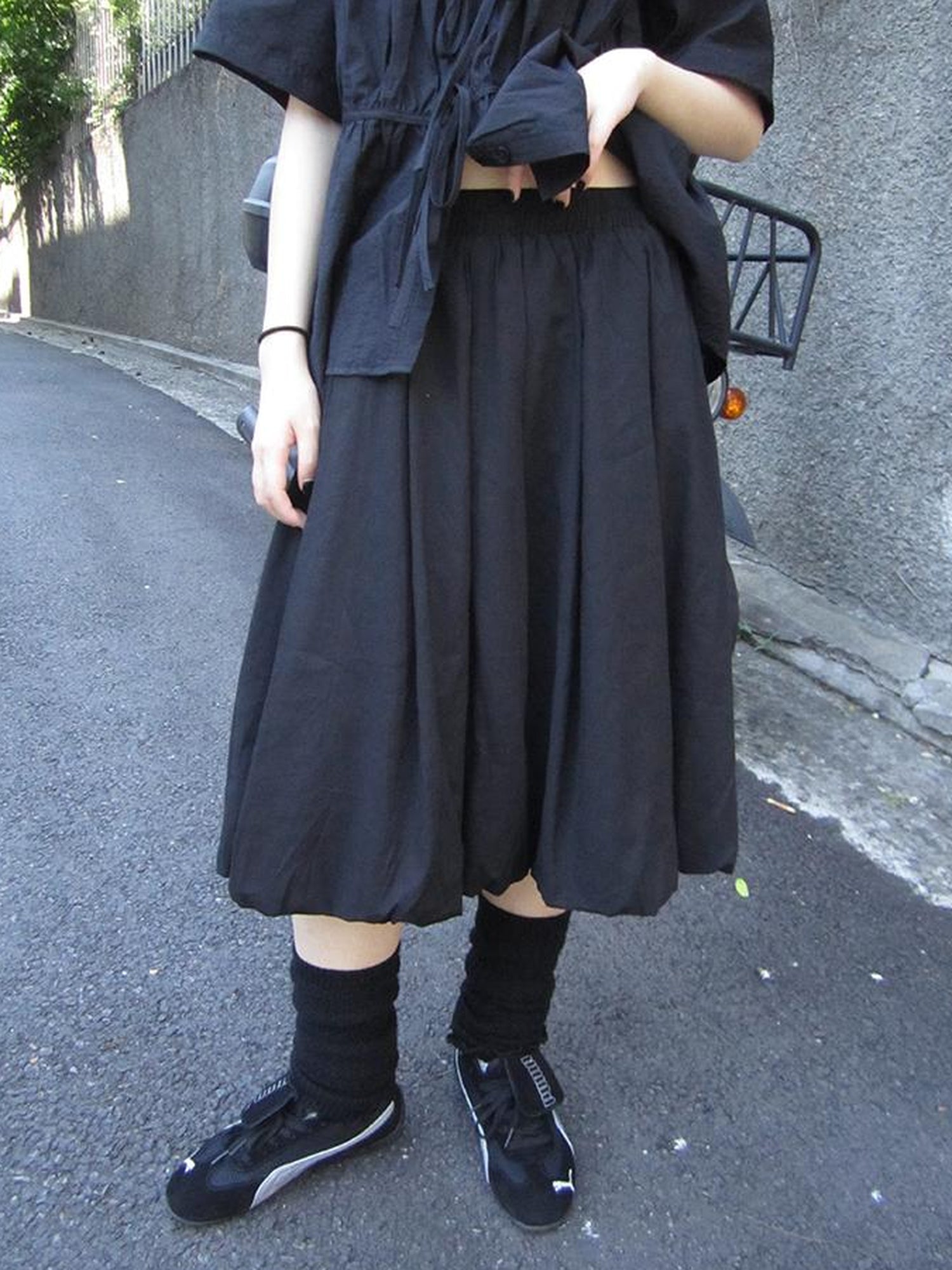 ang project Vintage Lightweight Ruffle Bloom Skirt