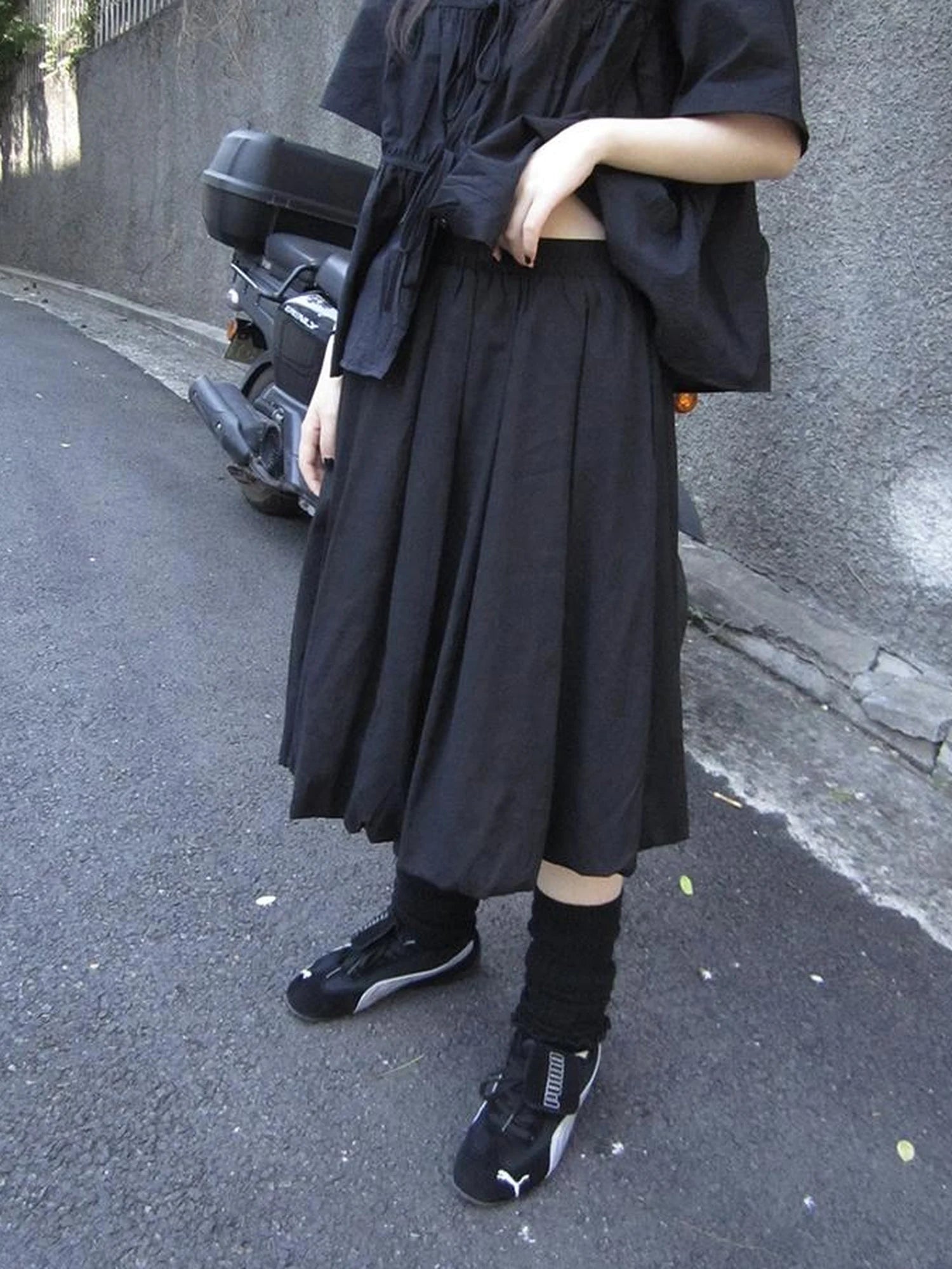 Vintage Lightweight Ruffle Bloom Skirt