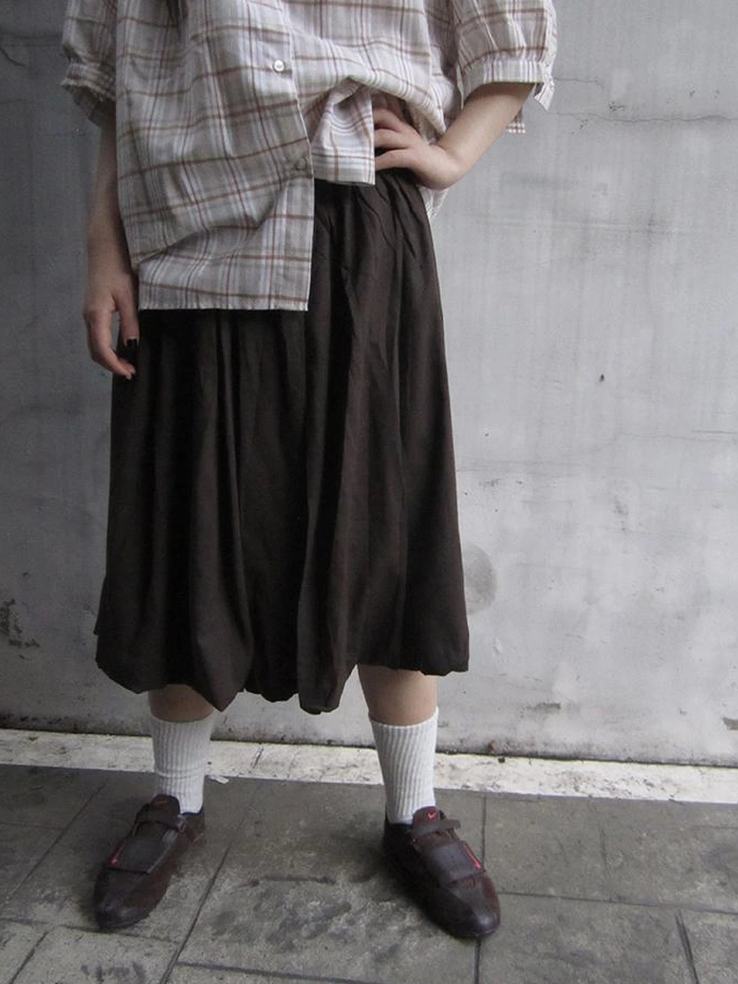 Vintage Lightweight Ruffle Bloom Skirt