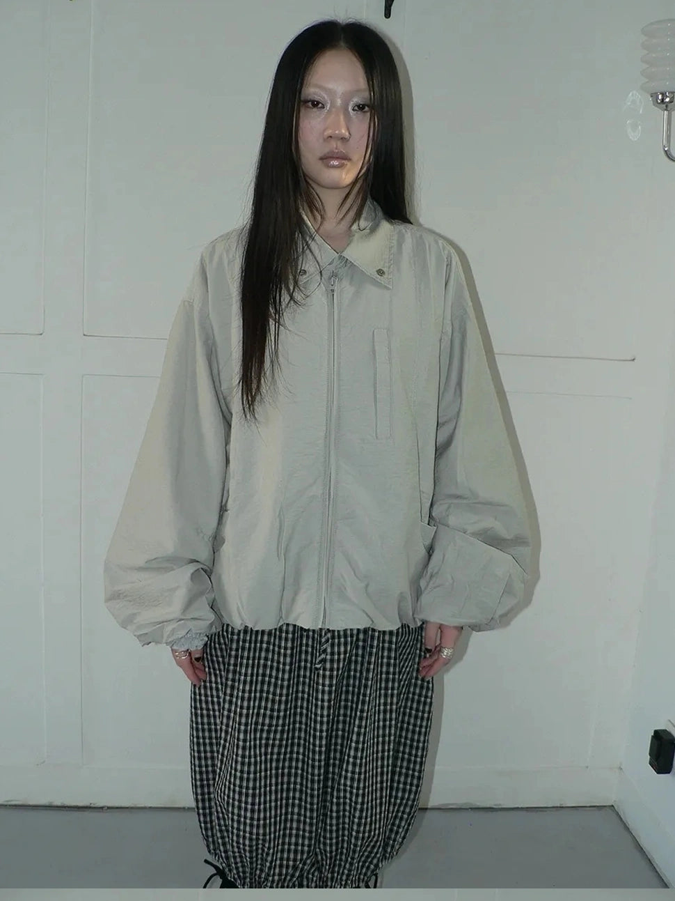 ang project Vintage Loose Fit Collared Work Jacket Jacket