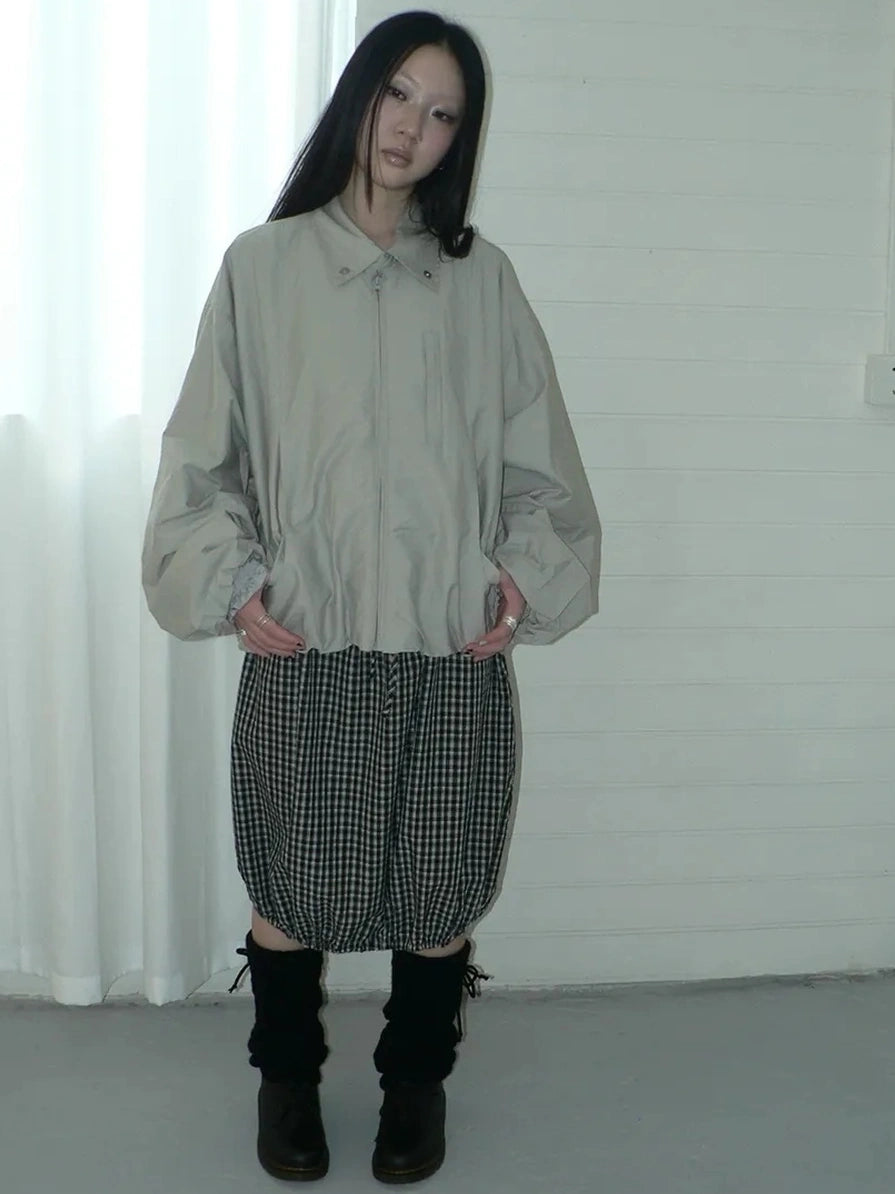 ang project Vintage Loose Fit Collared Work Jacket Jacket