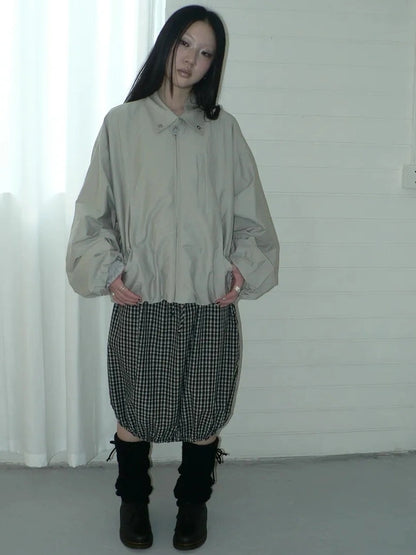 ang project Vintage Loose Fit Collared Work Jacket Jacket