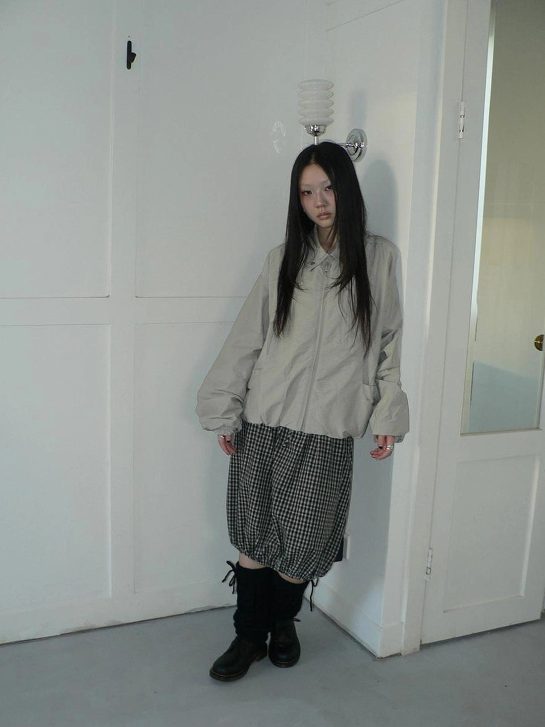 ang project Vintage Loose Fit Collared Work Jacket Jacket