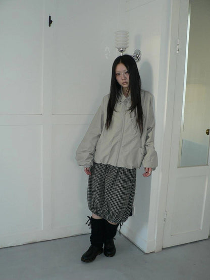 ang project Vintage Loose Fit Collared Work Jacket Jacket